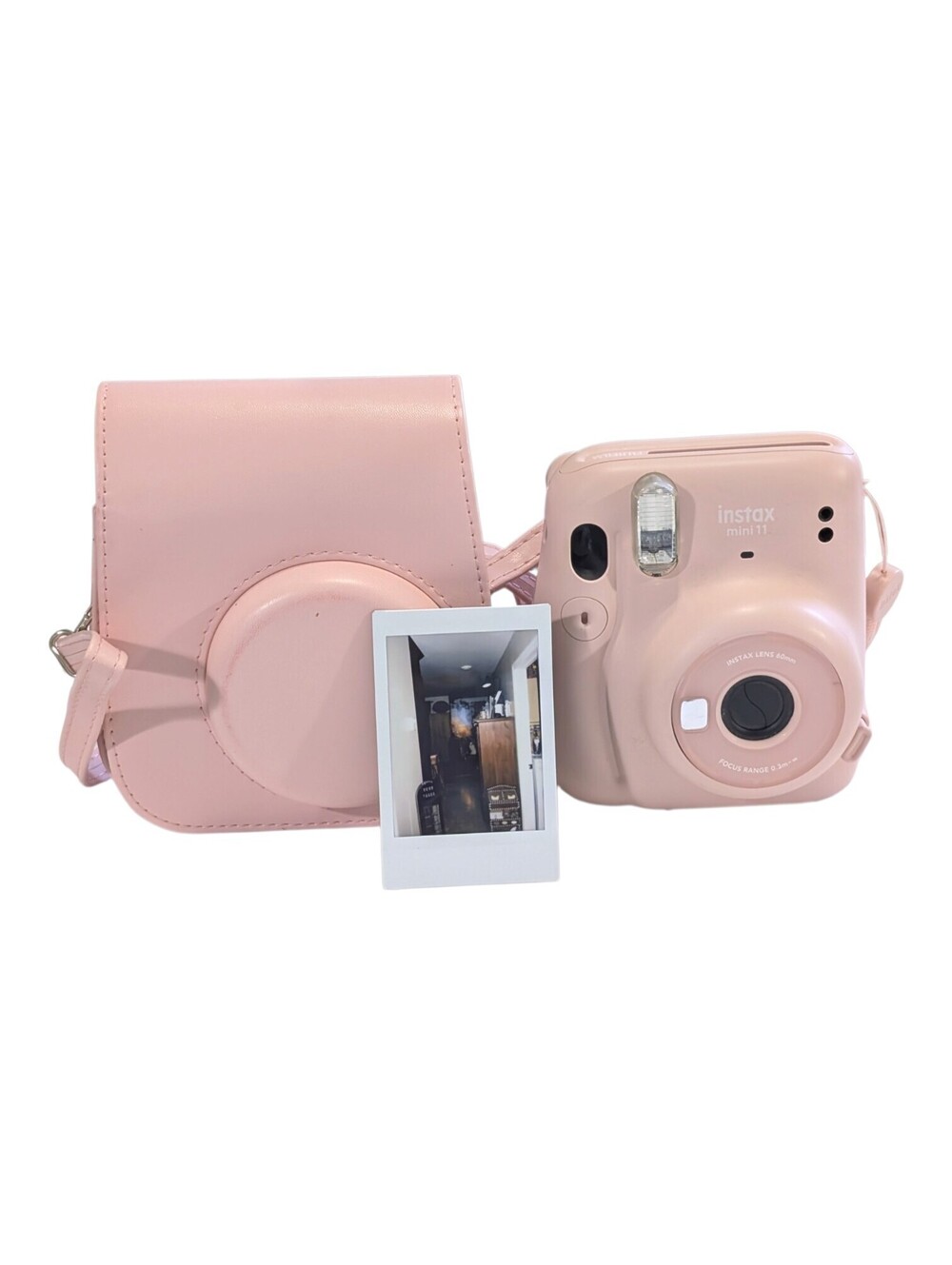Fujifilm Instax Mini 11 Instant Camera Pink Leather Case Tested USA Duty Paid
